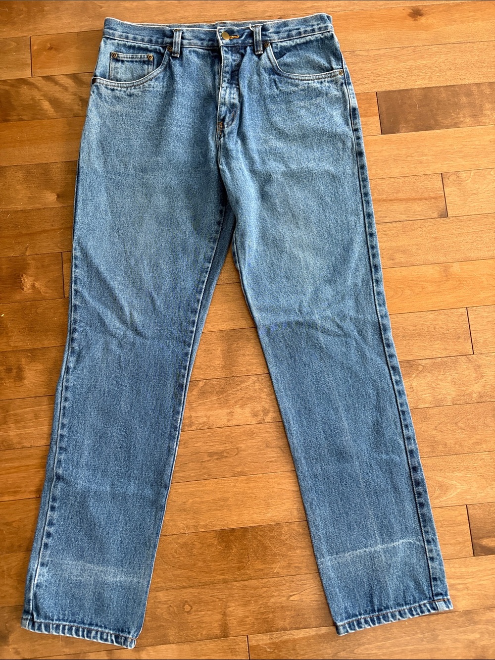 Men's Straight-Leg Jeans in Light Blue Wash